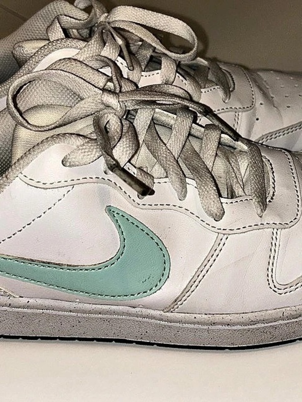 Nike Court Vision Low Next Nature Sneakers White & Green